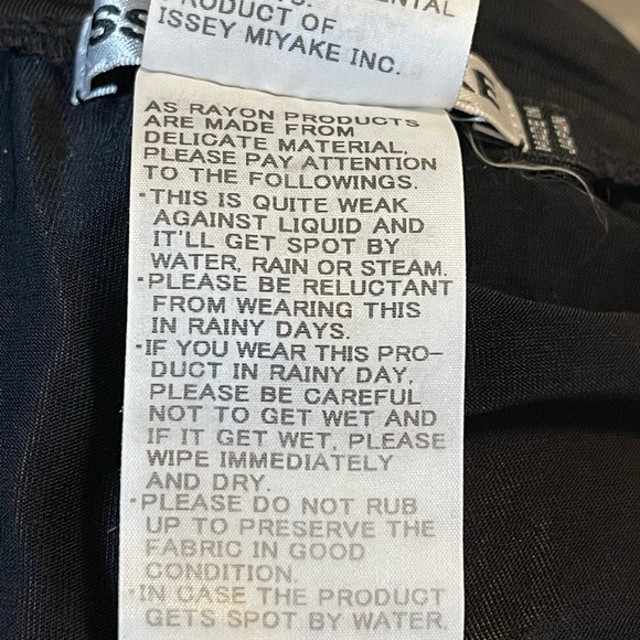 ISSEY MIYAKE - beautiful black, wide leg, Raw edge pants. - Picture 11 of 13